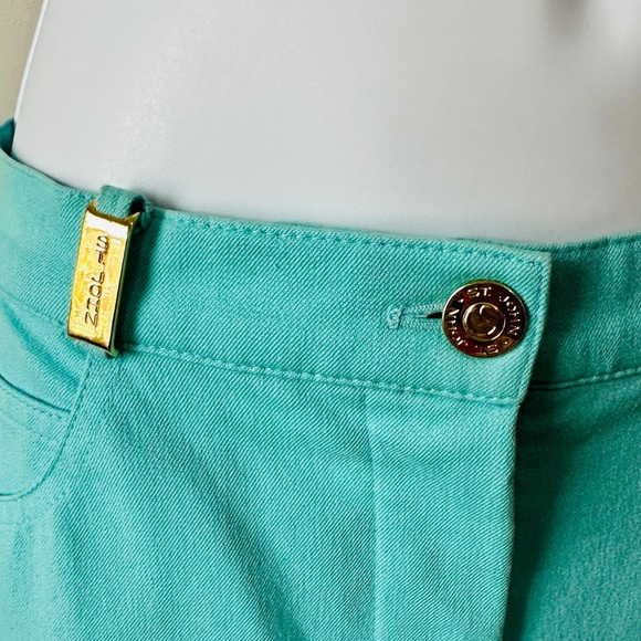 St John Turquoise 5 Pocket High Waist Straight Leg Jeans Size 6 - Picture 5 of 7